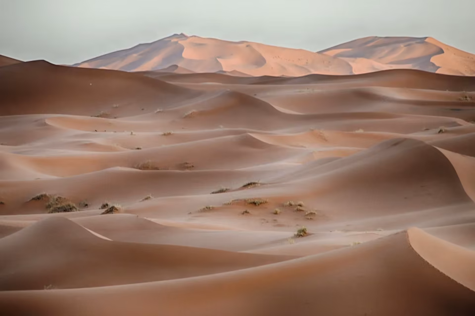 Sunset over the Sahara